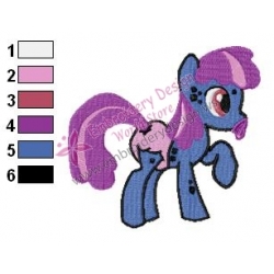 My Little Pony Baby Speckle Embroidery Design